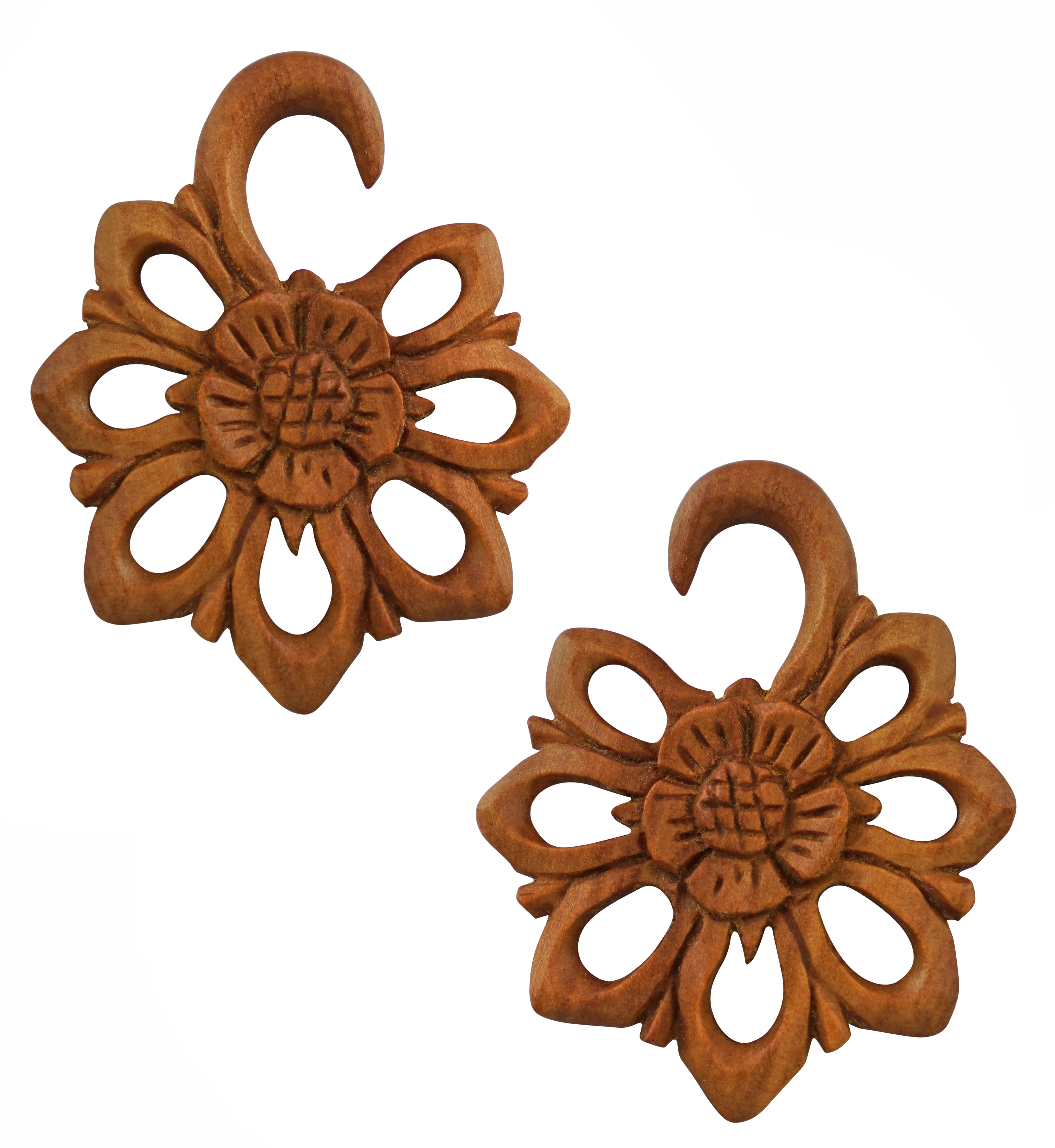 Saba Wood Blooming Flower Hanger Plugs - Mrs Treak
