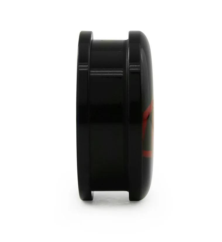 Red Superman Screw Back Plugs - Mrs Treak