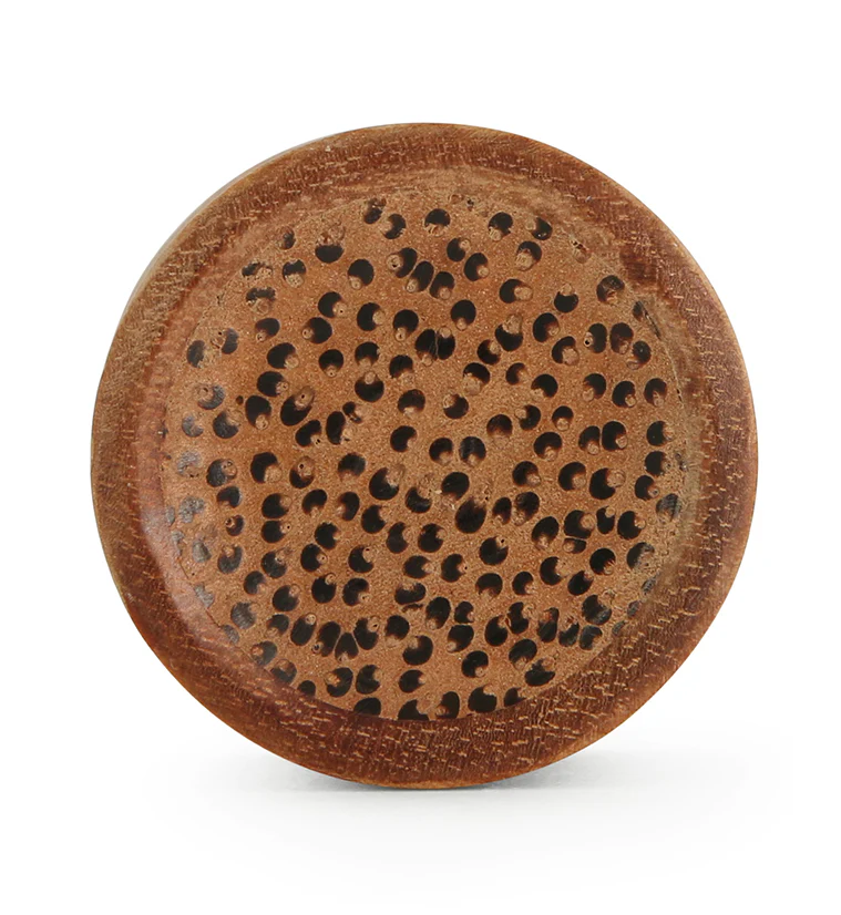 Saba Wood Plugs With Coconut Inlay - Mrs Treak