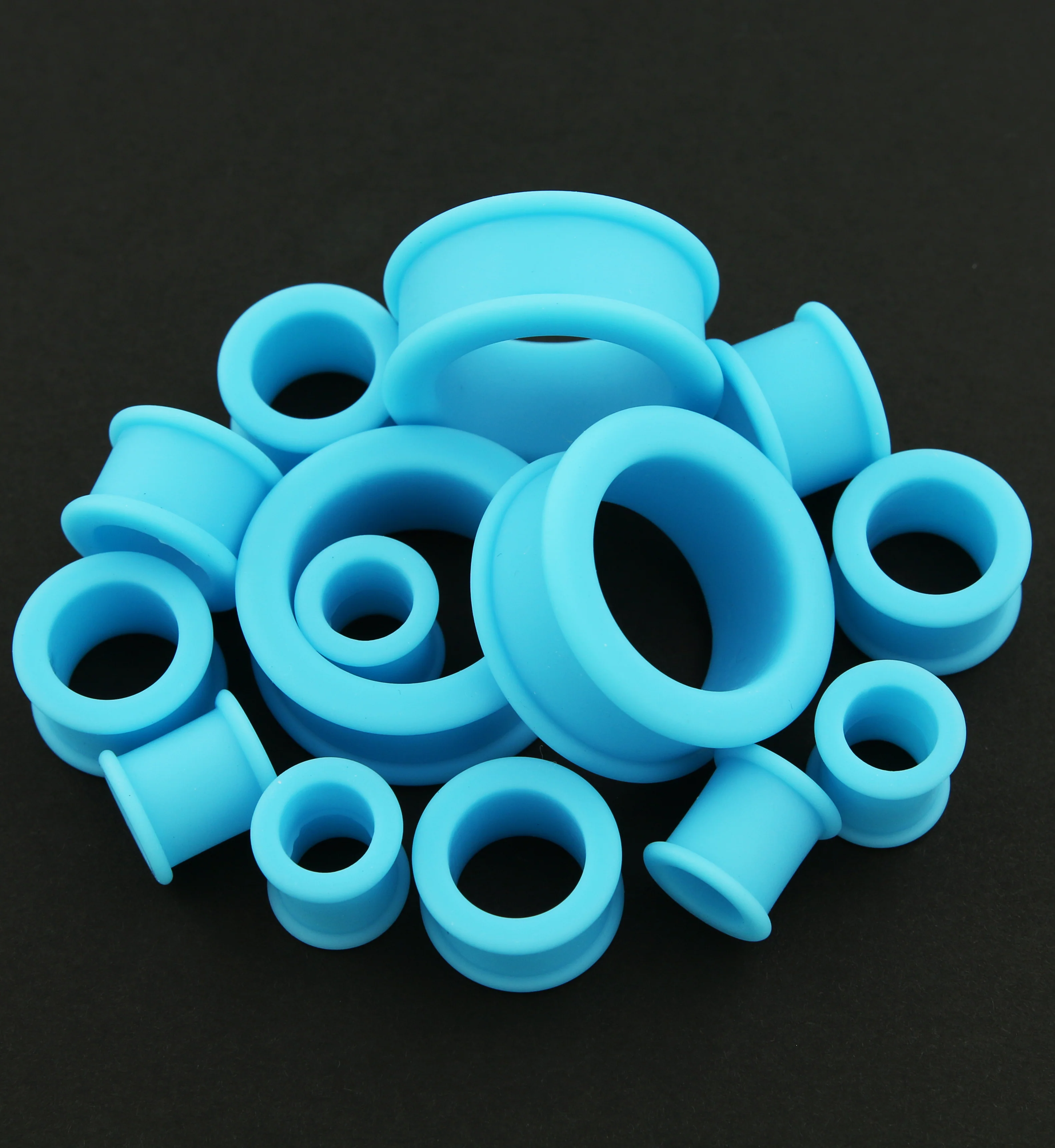 Light Blue Silicone Tunnels - Mrs Treak