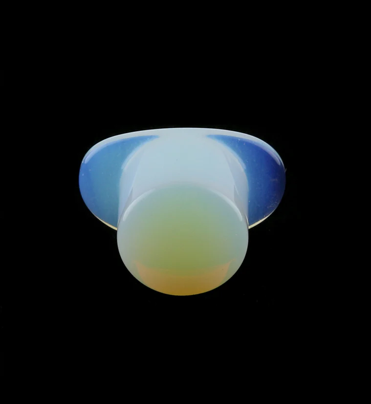 Opalite Glass Labret Plug - Mrs Treak