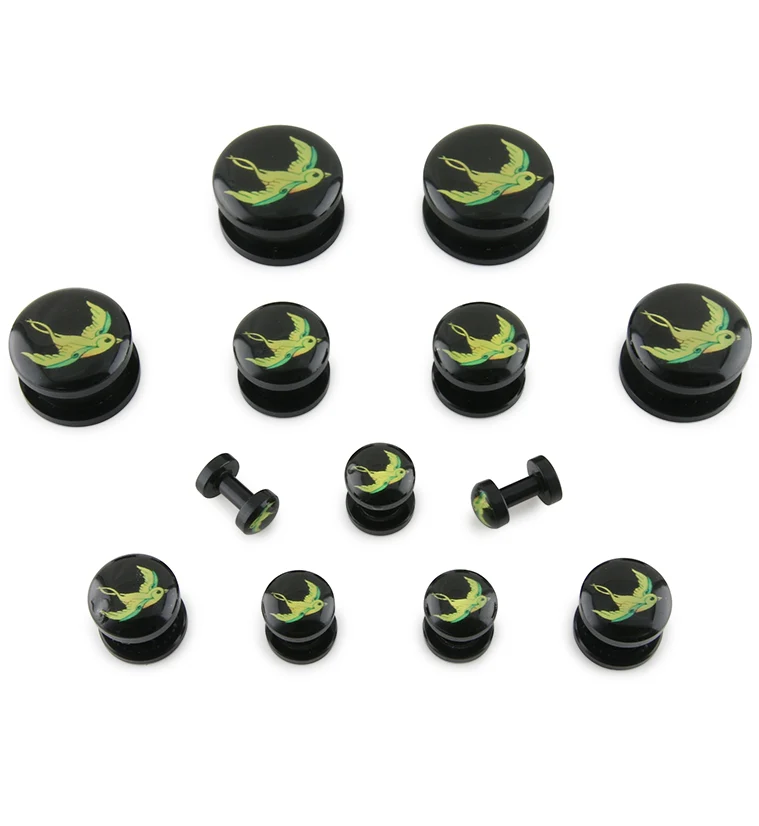 Black Swallow Plugs - Mrs Treak