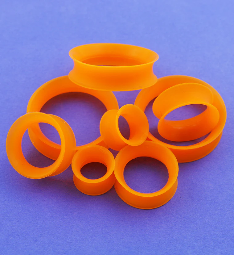 Kaos Orange UV Silicone Skin Eyelets - Mrs Treak