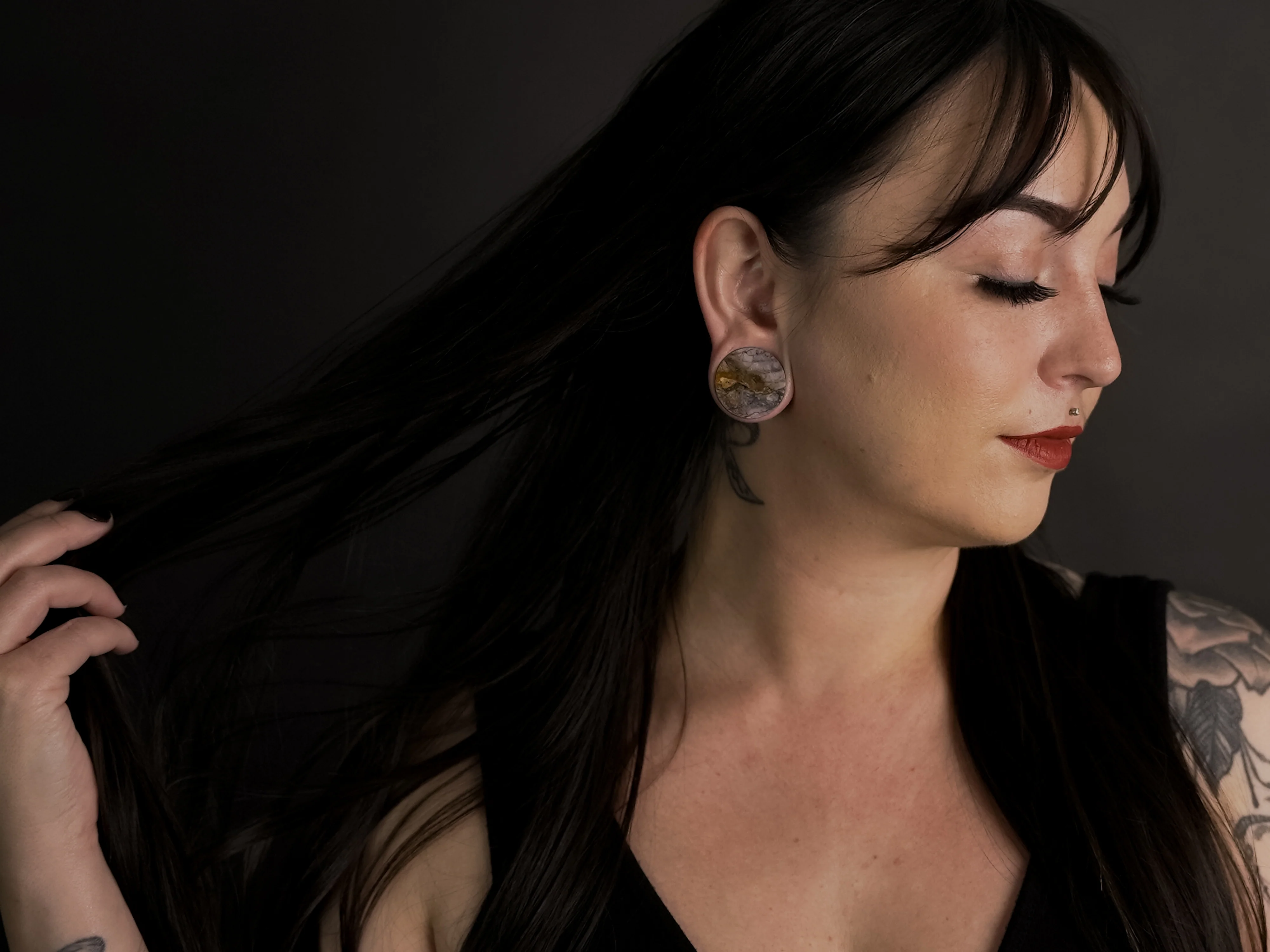 Willow Creek Jasper Stone Plugs - Mrs Treak