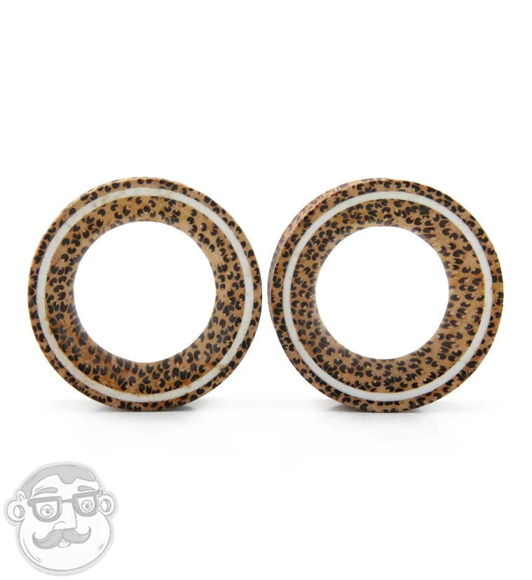Coconut Wooden Tunnels with White Resin Inlay - Mrs Treak