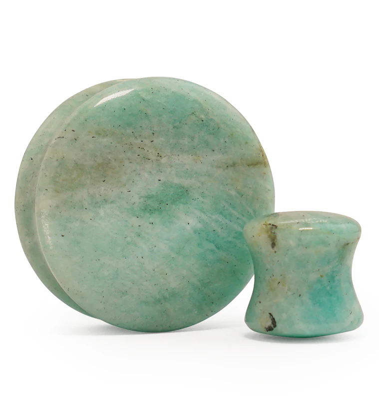 Amazonite Stone Plugs - Mrs Treak