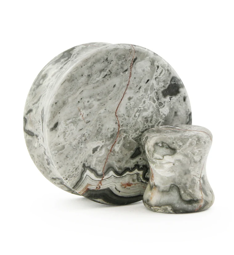 Wave Jasper Stone Plugs - Mrs Treak