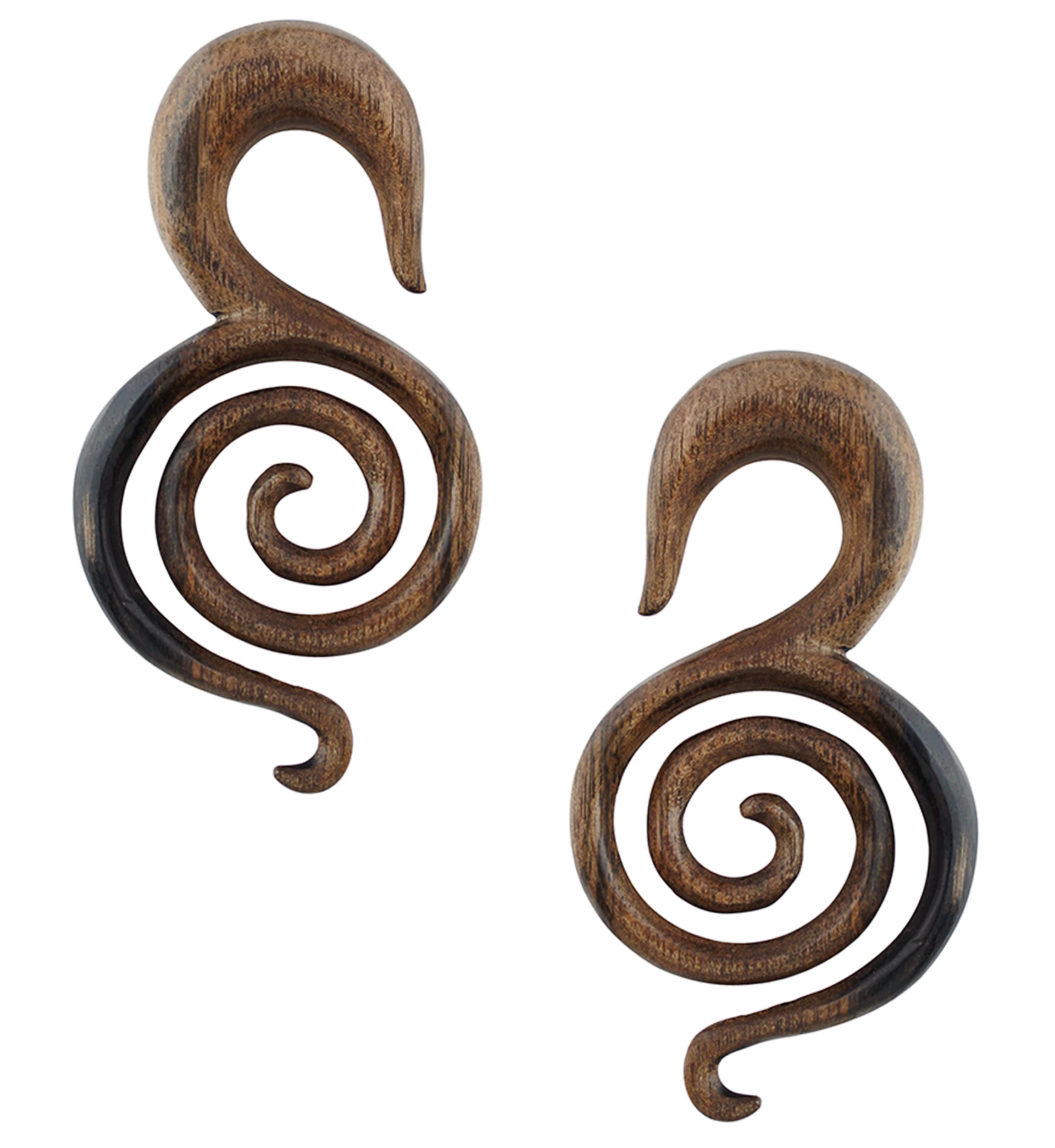 Coil Spiral Areng Wood Hangers - Mrs Treak