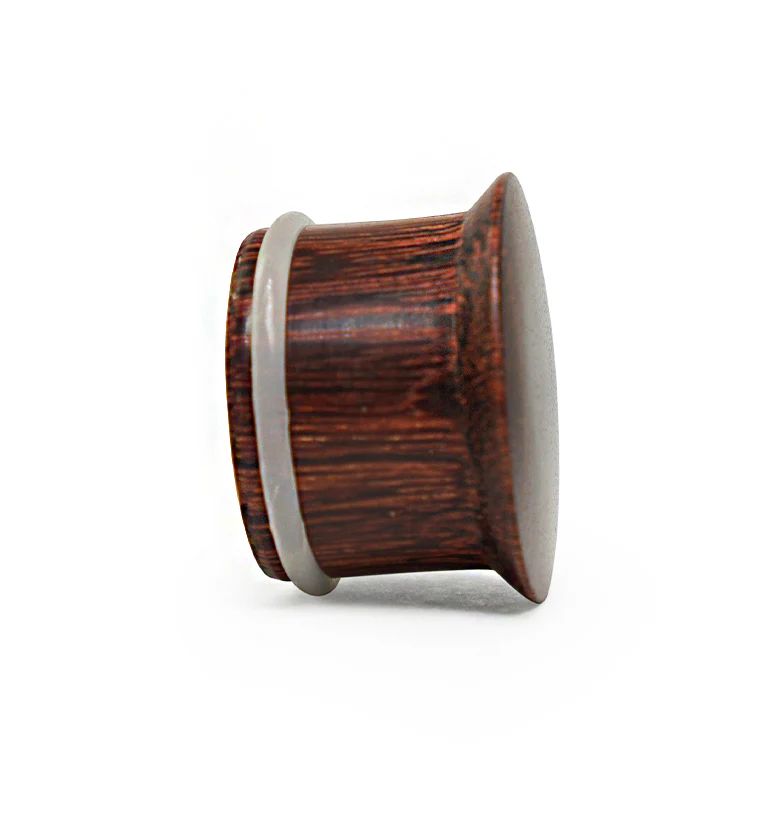 Single Flare Dark Tamarind Wood Plugs - Mrs Treak