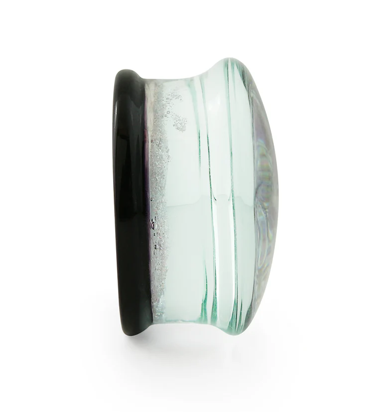 Purple Cosmic Spiral Glass Plugs - Mrs Treak