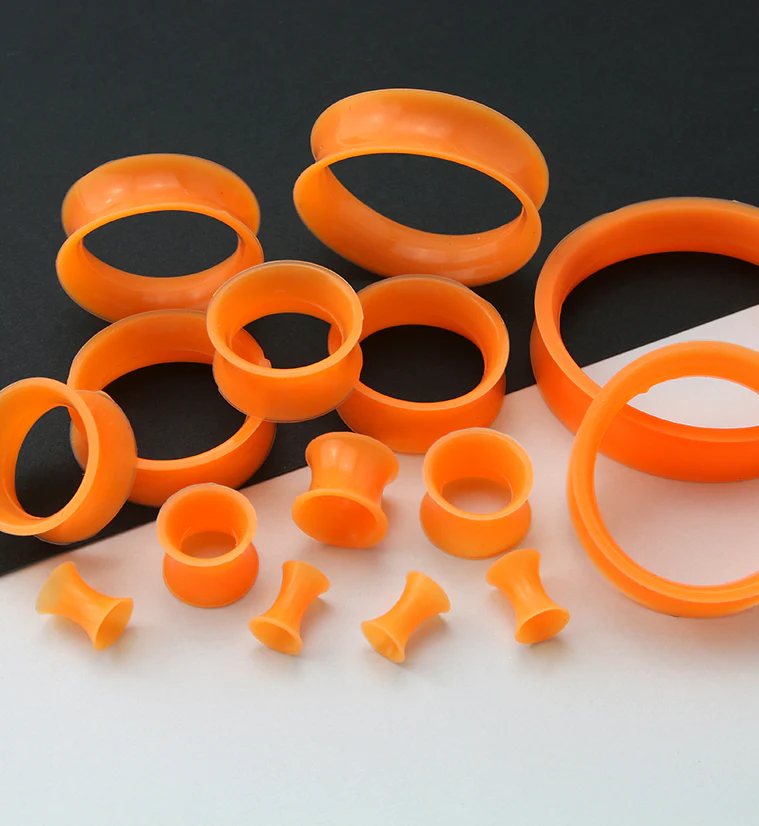 Orange Silicone Ear Skins - Mrs Treak