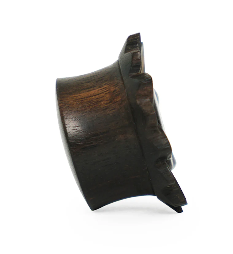 Mandala Areng Wood Plugs with Abalone Shell Inlay - Mrs Treak