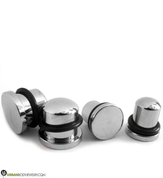 Simple Single Flare Steel Plugs - Mrs Treak