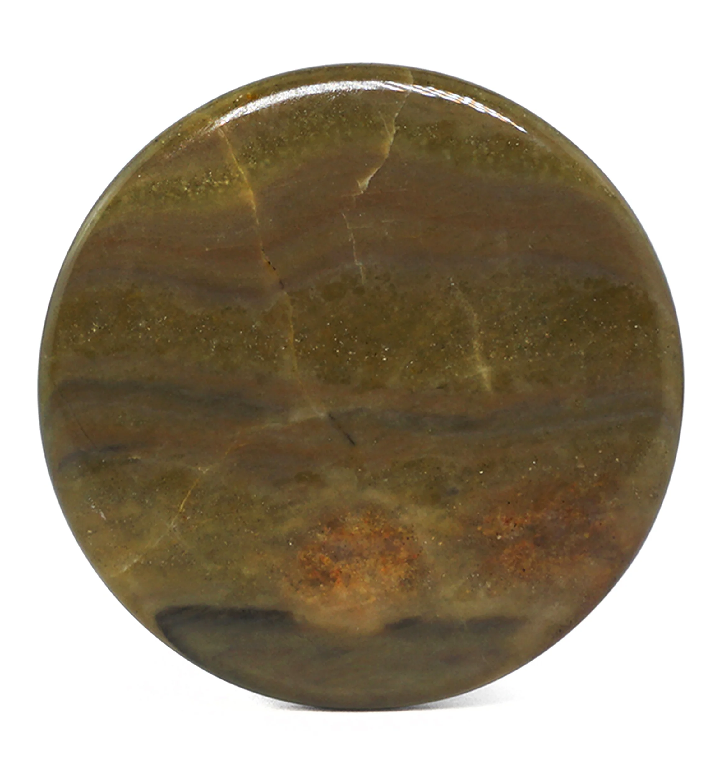 Wood Line Jasper Double Flare Stone Plugs - Mrs Treak