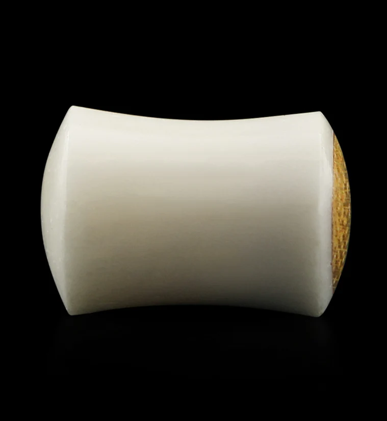 Bone Plugs with Teak Wood Inlay - Mrs Treak