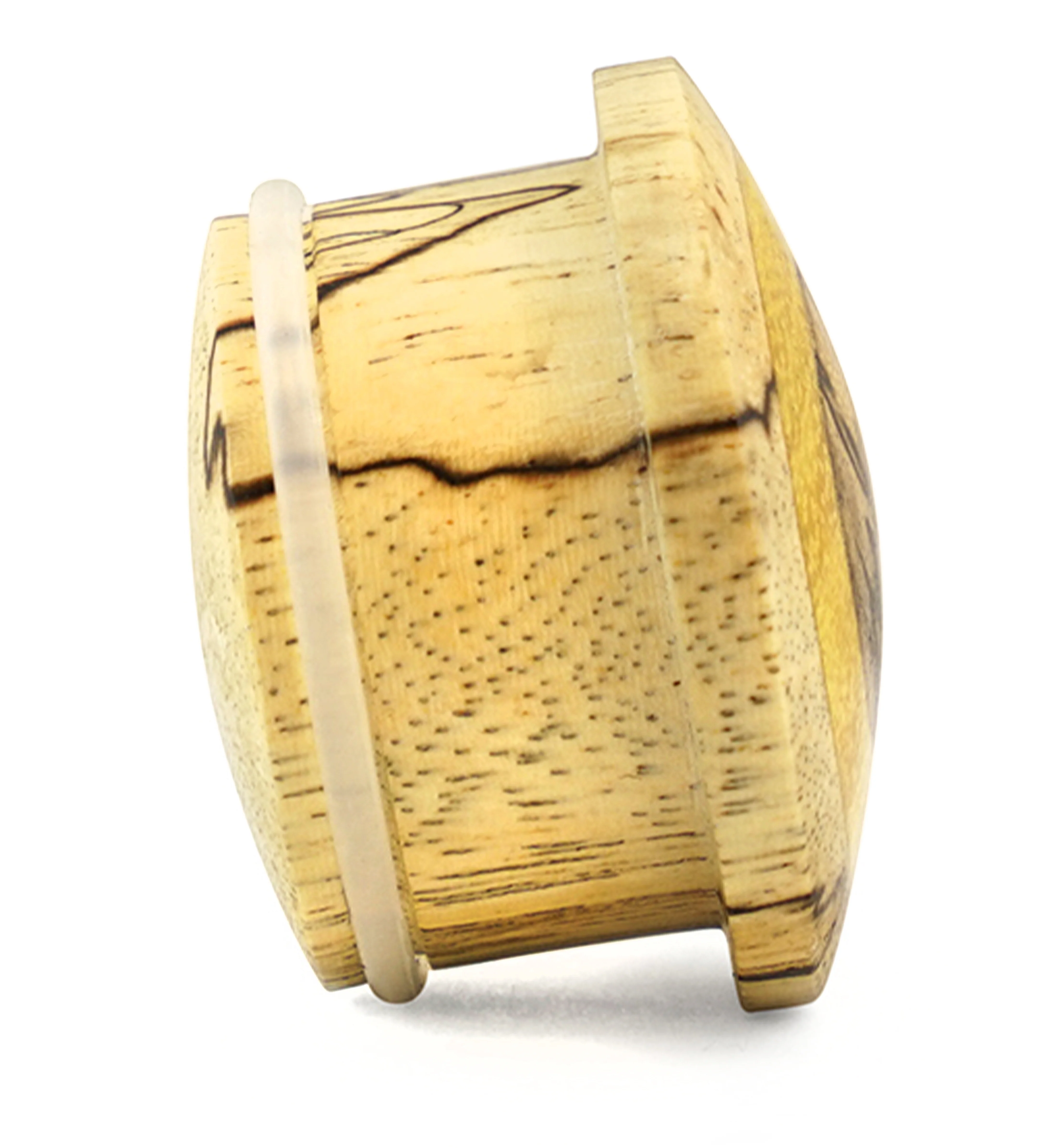 Single Flare Tamarind Wood Plugs with Jackfruit Inlay - Mrs Treak