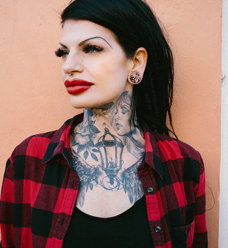 Rhodonite Stone Plugs - Mrs Treak