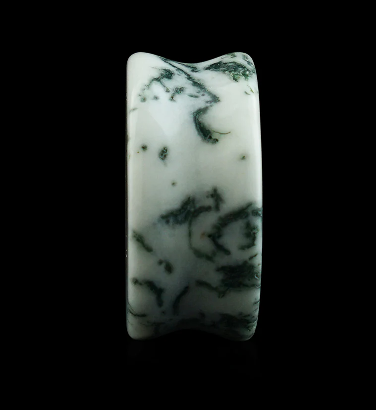 Winter Moss Agate Stone Plugs - Mrs Treak