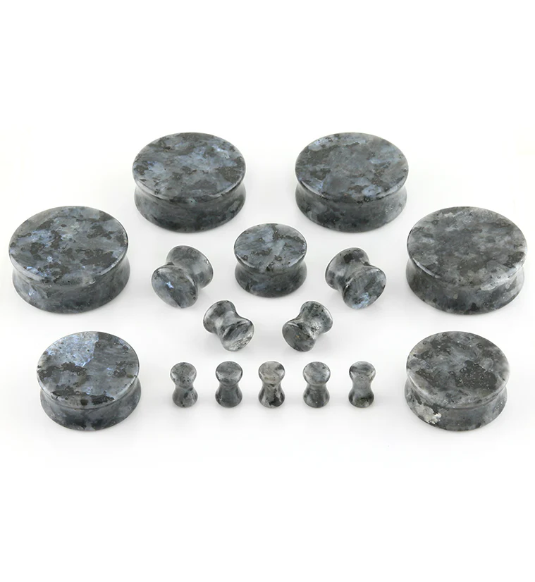 Larvikite Stone Plugs - Mrs Treak