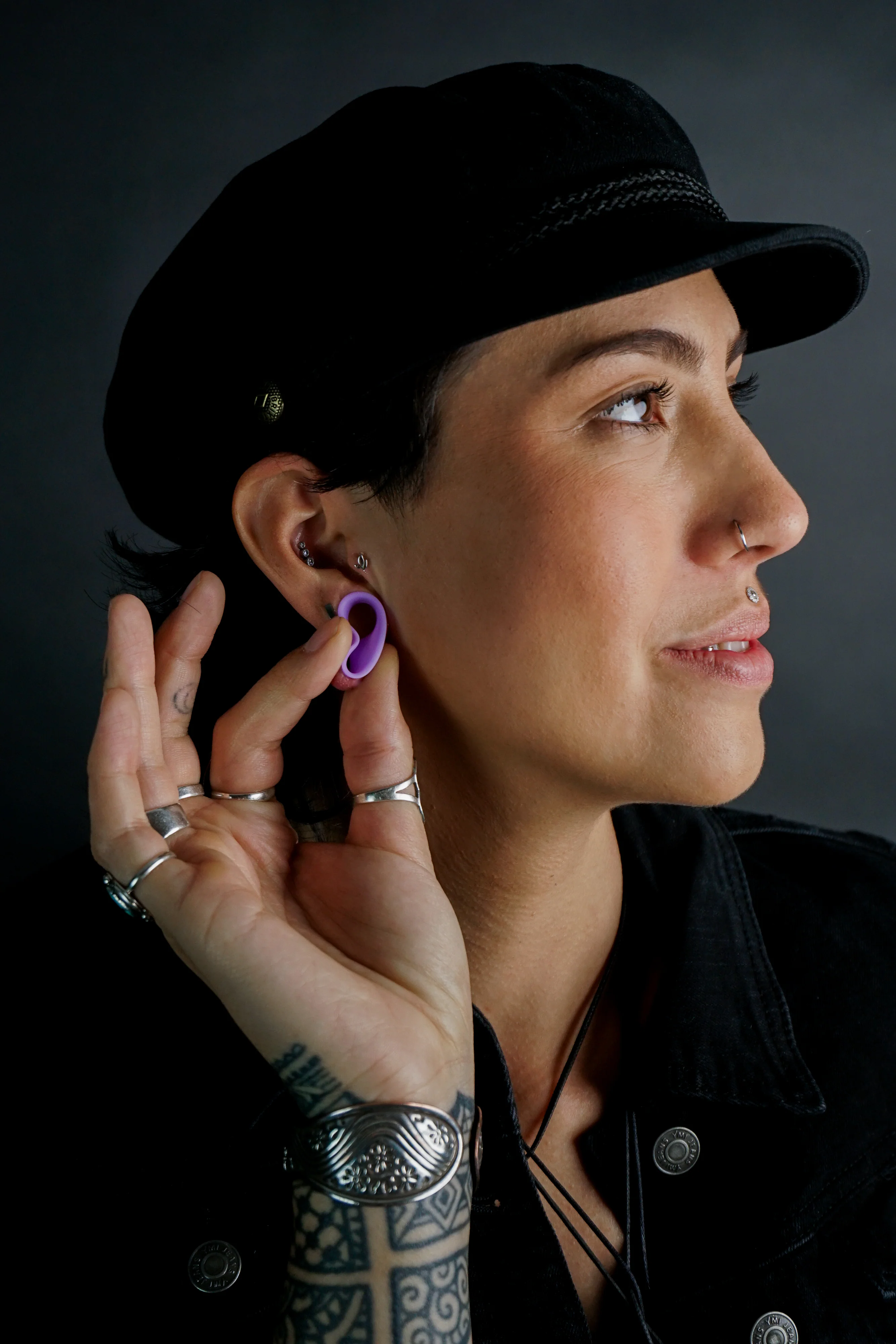 Lavender Purple Matte Silicone Ear Skins - Mrs Treak