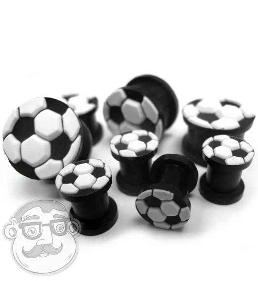 Silicone 3D Soccer Plugs - Mrs Treak