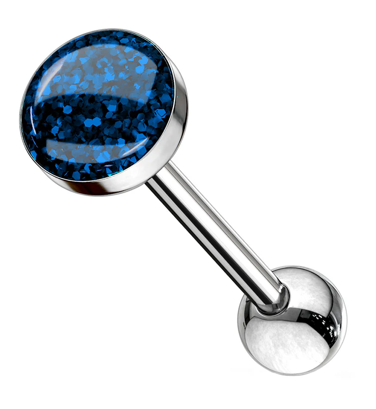 Glitter Dome Tongue Ring - Mrs Treak