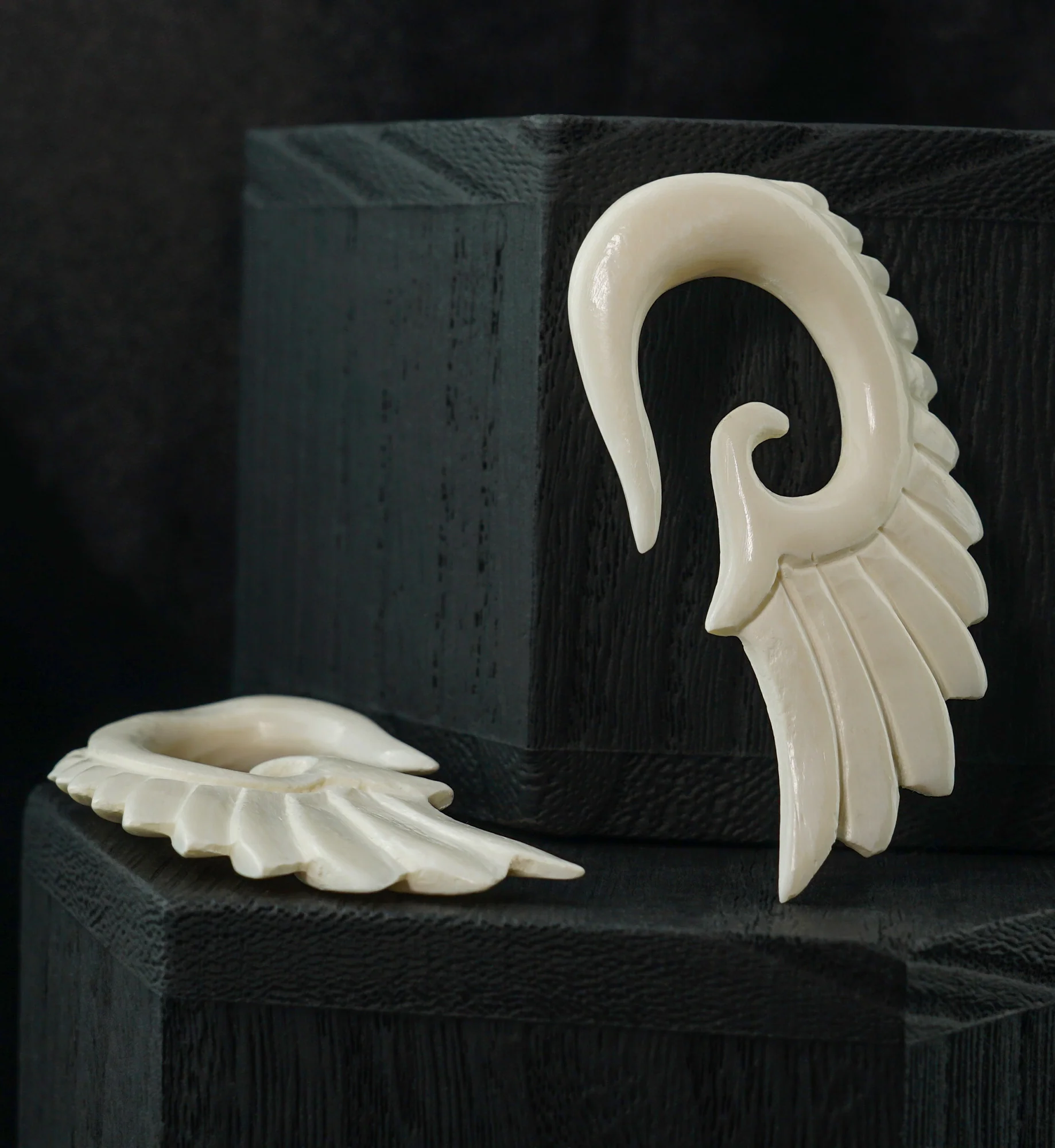 Angel Wing Bone Hangers - Mrs Treak