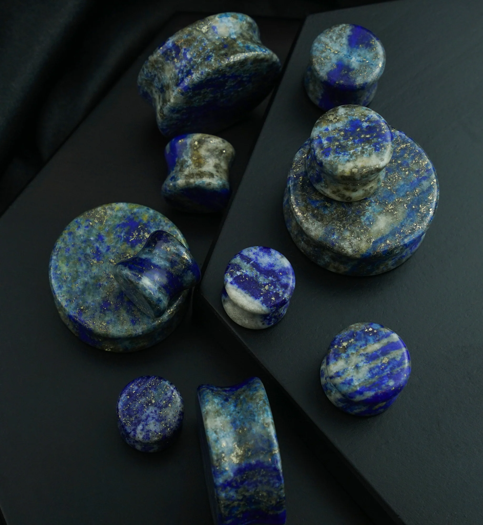 Lapis Lazuli Stone Plugs - Mrs Treak
