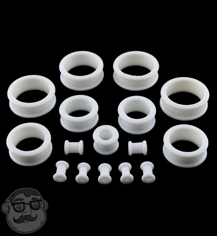 White Silicone Tunnels (CLOSE OUT) - Mrs Treak