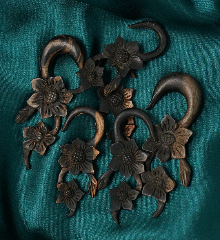 Flower Patch Areng Wood Hangers - Mrs Treak