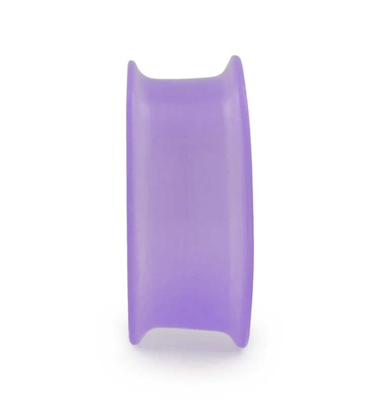 Purple Thin Silicone Ear Skins Tunnels - Mrs Treak