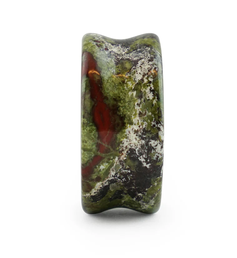 Dragons Blood Jasper Stone Plugs - Mrs Treak