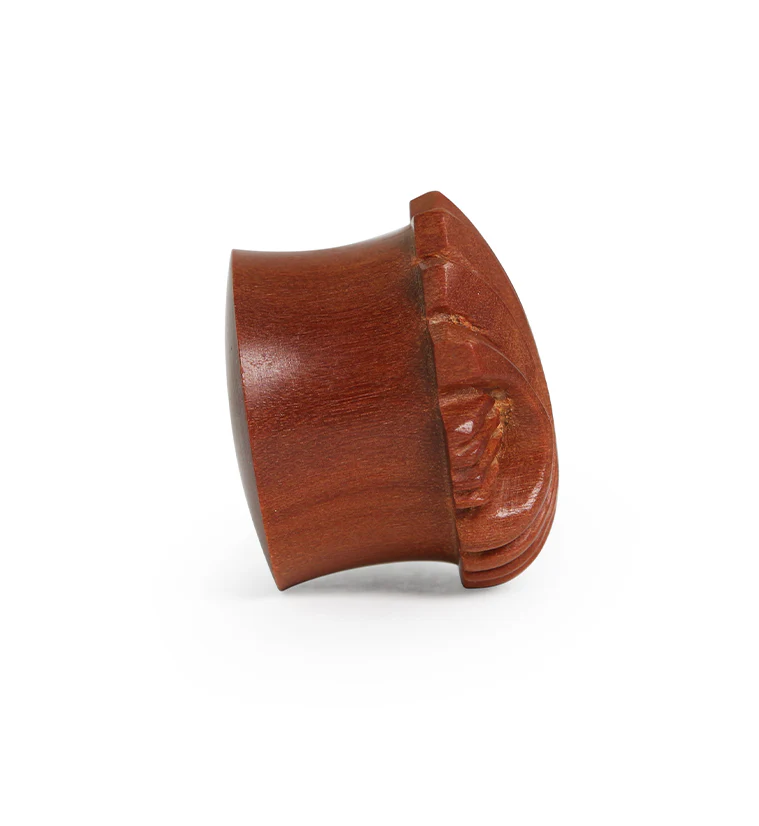 Carved Sea Shell Wood Plugs - Mrs Treak