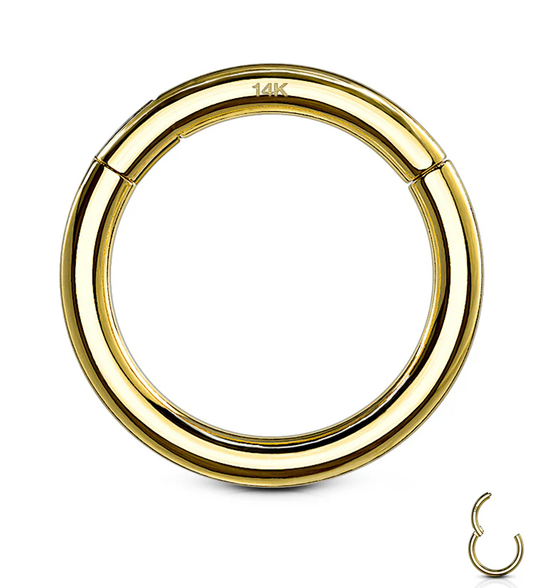 14kt Gold Hinged Segment Ring - Mrs Treak