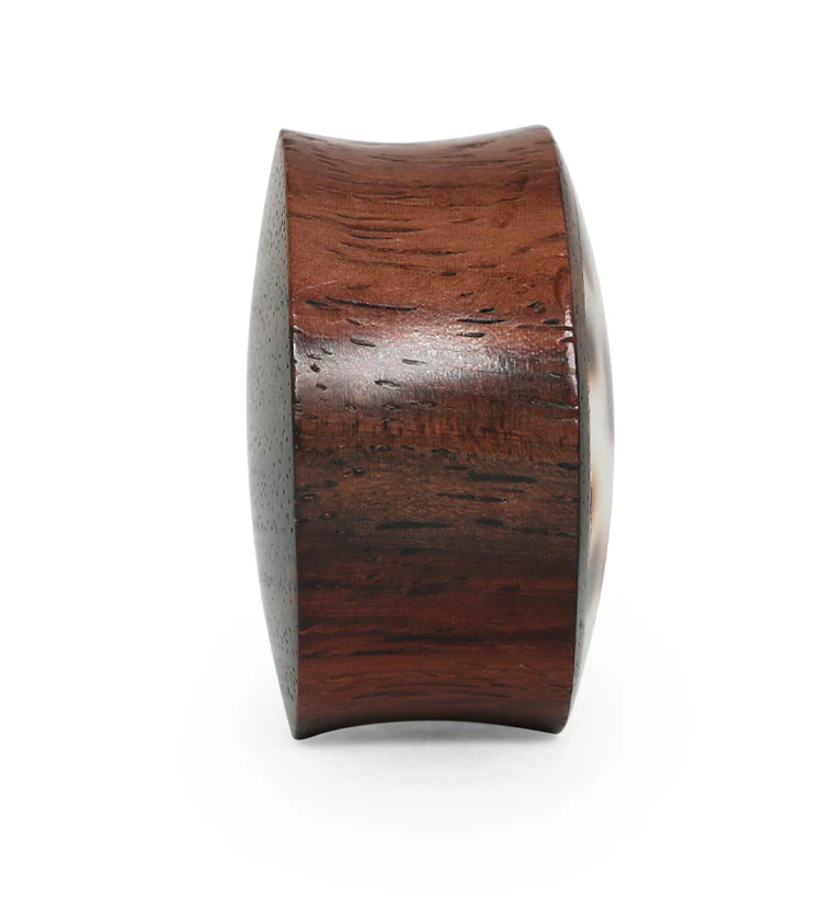 Leopard Shell Inlay Wooden Plugs - Mrs Treak