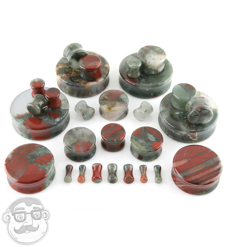 African Bloodstone Plugs - Mrs Treak