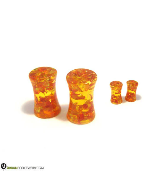Synthetic Amber Plugs - Mrs Treak