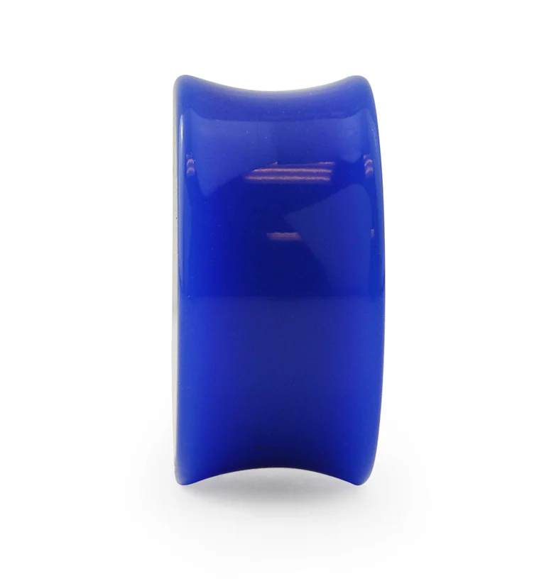 Blue Double Flare Solid Plugs - Mrs Treak