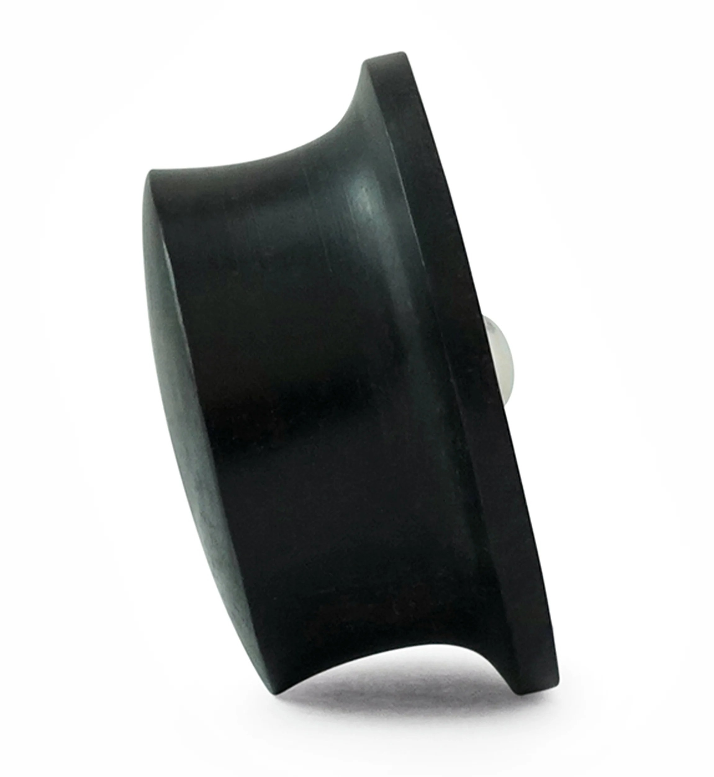 Hammered White Howlite Stone Areng Wood Mayan Flare Plugs - Mrs Treak