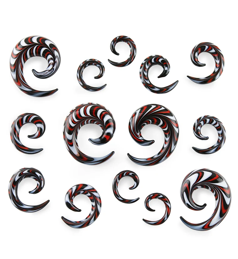 Glass Spiral Earrings - Mrs Treak