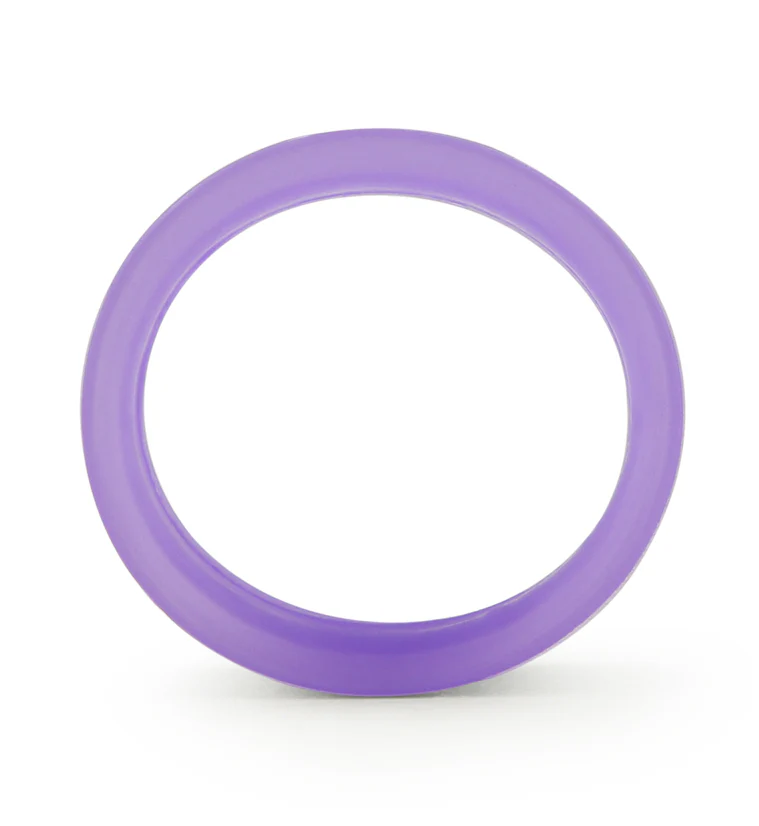 Purple Thin Silicone Ear Skins Tunnels - Mrs Treak
