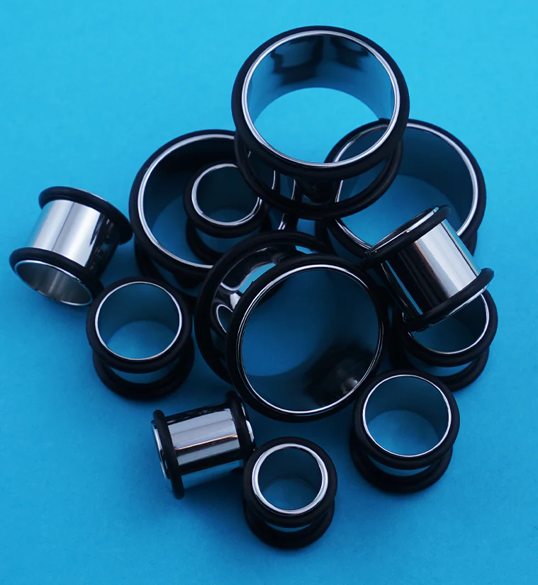Simple Stainless Steel Ear Tunnels - Mrs Treak