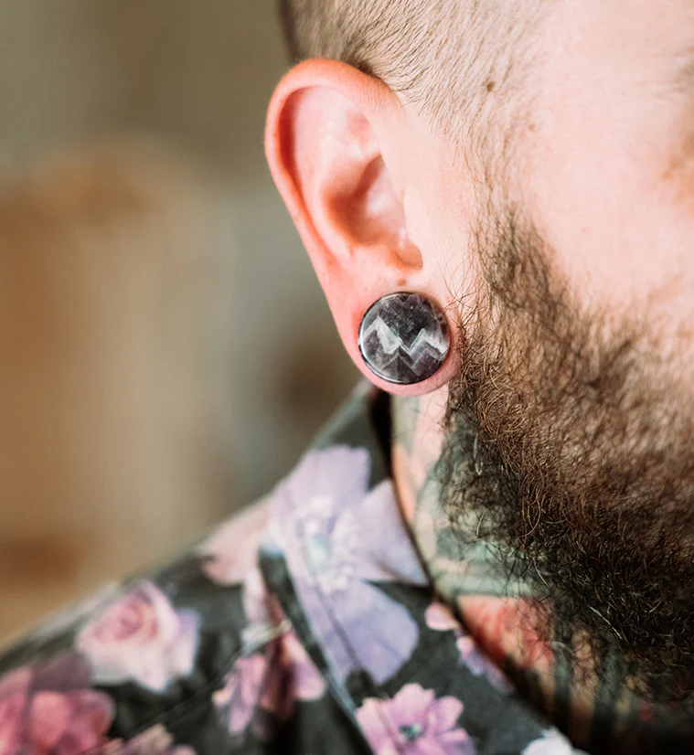 Amethyst Stone Plugs - Mrs Treak