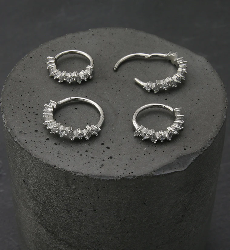 Lithic CZ Hinged Segment Ring - Mrs Treak