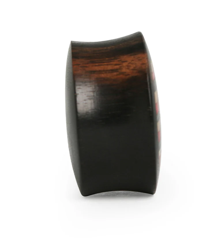 Black & Red Wood Skateboard Plugs - Mrs Treak