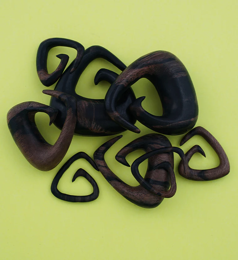 Tri Point Areng Wooden Spiral Hangers - Mrs Treak