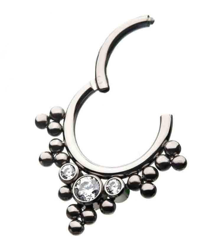 Titanium Hinged Ancillary Cluster Segment Ring - Mrs Treak