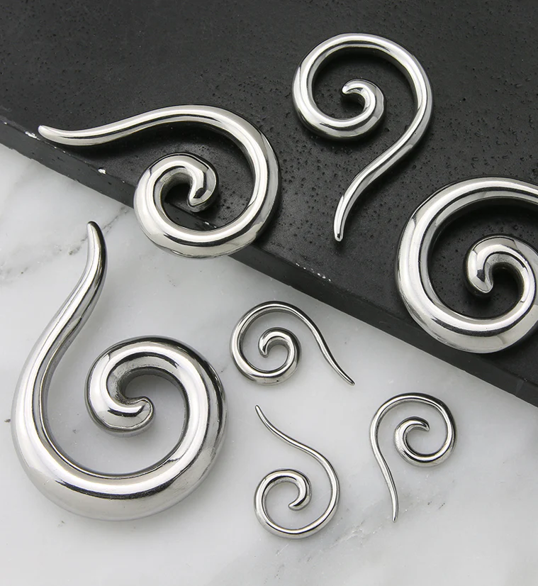 316L Stainless Steel Tail Spirals - Mrs Treak