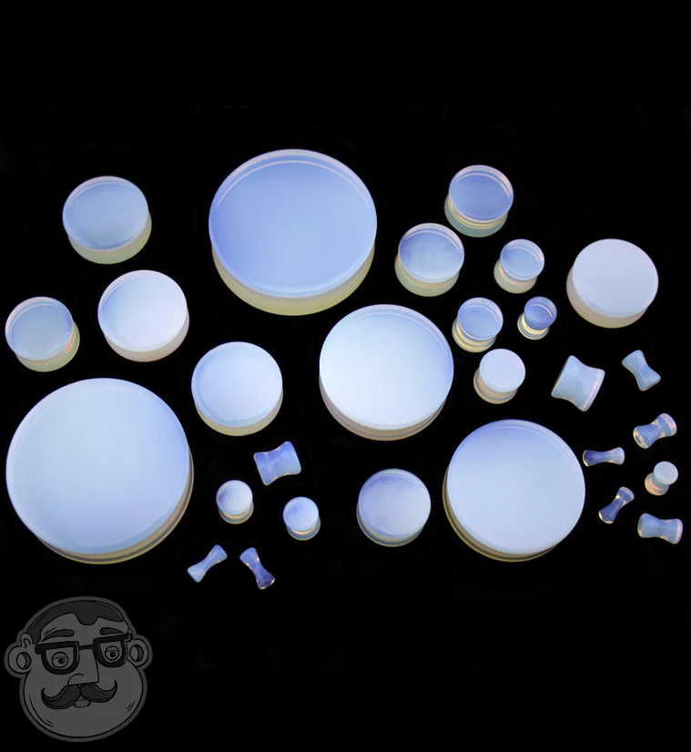 Opalite Glass Plugs - Mrs Treak