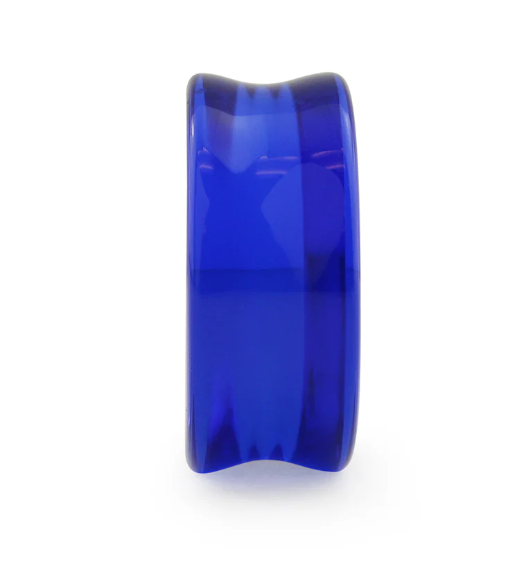 Royal Blue Glass Plugs - Mrs Treak